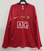 เสื้อเจอร์ซีย์แขนยาว2007-08โรนัลโด้เสื้อแข่งฟุตบอลย้อนยุค