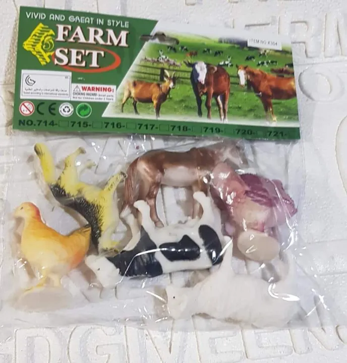 FARM Animals Toy 6kinds perfect for project | Lazada PH