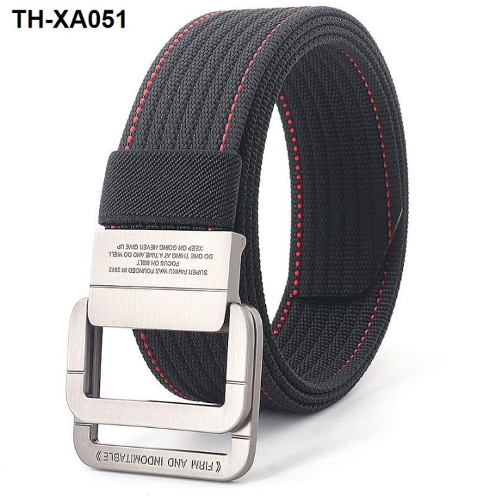 korean-version-of-nylon-belt-mens-tactical-sports-outdoor-alloy-double-ring-buckle