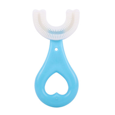 MUS U Shaped Toothbrush Soft Silicone Brush Head 360° Oral Teeth Cleaning For Toddlers Kids