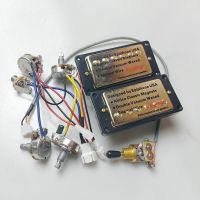 1 Set guitar pickups Neck and Bridge Pickups with quick connector Wiring Harness Pots&amp;3 Way Switches for Electric guitar