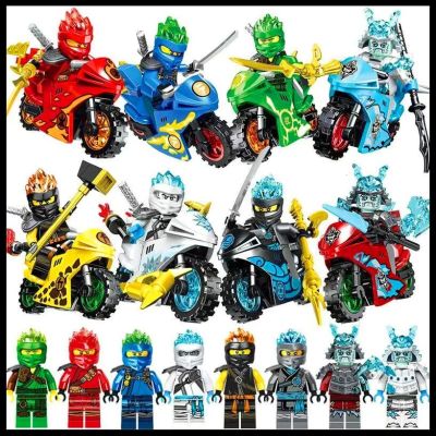 2023 New Lego Phantom Ninja Puzzle Building Blocks Dolls Motorcycle Chariot Boy Assembled Toys 【AUG】