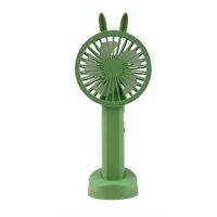 Handheld Charging Fan 2-speed Wind Silent Cartoon Desk Fan with Base Summer Personal Fan for Valentines Day