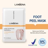 【CW】 LANBENA Vitamin C Foot Mask Peeling for Legs Moisturizing Clean Repair Skin Remove Dead Calluses Crack Heel Sock