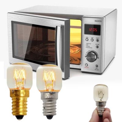 【YF】ↂ✽  5PCS E14 Microwave Oven Bulbs 220V 300 Celsius Temperature Cooker Hood Lamp Lights 15W 25W