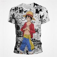 【high quality】  One Piece Anime Printed Summer T-shirt for Men And Women