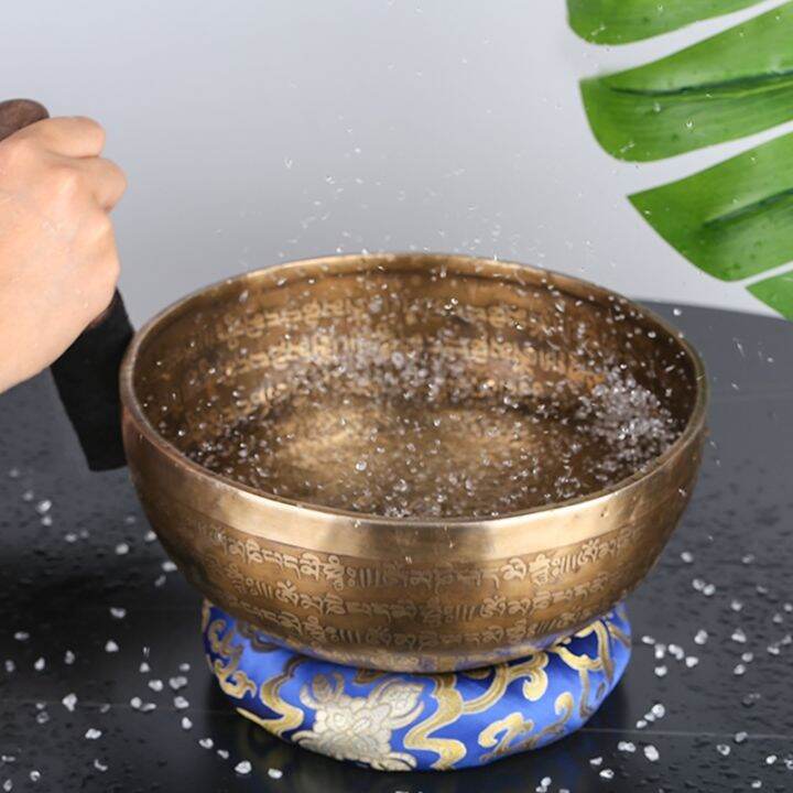 Nepal Handmade24cmTibetan Bowl Buddhist Music Singing Tibet sound bowl