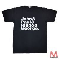 Beatles John Paul Ringo,วงดนตรีร็อค100% ออกกำลังกายผ้าฝ้ายไซส์ใหญ่พิเศษเสื้อยืดของขวัญคริสต์มาส