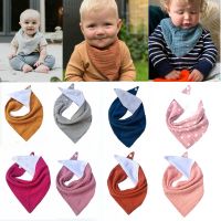 【CC】 Baby Bibs Infant Cotton Bib Accessories Newborn Color Scarf Feeding Saliva Bandana Burp Boys