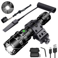 L2 Hunting Flashlight 5 Modes Torch Lintern Tactical Flashlights 18650 Aluminum C8 Waterproof Lamp Mount Waterproof Light