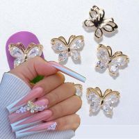 【CW】 10PC Alloy Rhinestone Gold Decorations Jewelry Manicure Accessories