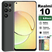 [ราคาถูกและดี] Realmi10.Pro ทรศัพท์มือถือของแท้ สมาร์ทโฟน5G 16GB+512GB HD จอ6.8นิ้วเต็มหน้าจอ ปลดล็อคลายนิ้วมือ ฟังเพลง ถ่ายรูป รองรับภาษาไทย