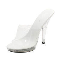 New High Heels Sexy Womens Party Shoes Clear PVC Transparent Pumps Sandals Perspex Heel Stilettos Nightclub Pump 35-42