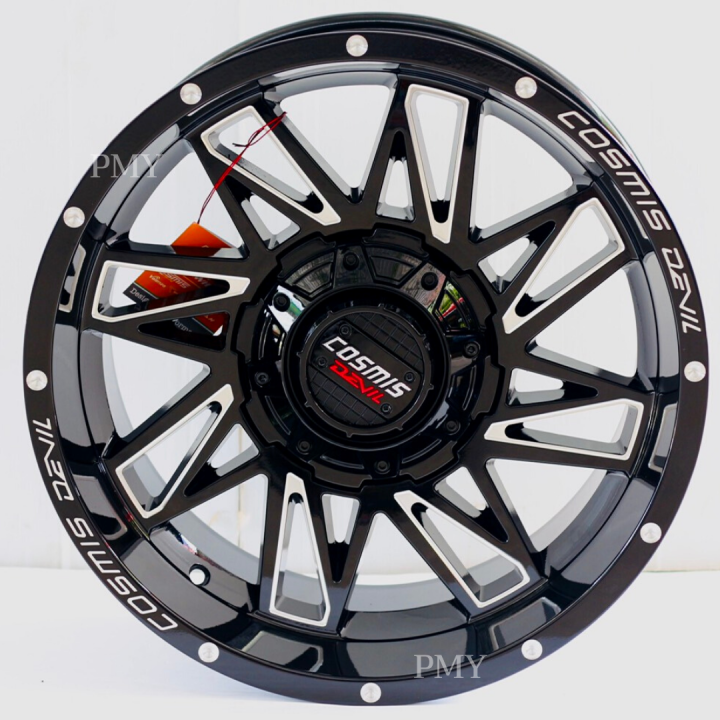 ล้อแม็กขอบ-18x9-0-5รูx139-7-150-et0-cb110-ยี่ห้อ-cosmis-รุ่น-spin-82-ราคาต่อ1วง-ขายยกชุด-4-วง-ใส่รถ-suzuki-caribian-sporty-vetara-rhino-samurai-samurai-side-kick-สเปกนอก-ราคาพิเศษสุดๆ