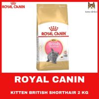 นาทีทอง !!! ส่งฟรี ROYAL CANIN  KITTEN BRITISH SHORTHAIR อาหารชนิดเม็ดสำหรับลูกแมวพันธุ์ บริติช ชอร์ทแฮร์ อายุต่ำกว่า 12 เดือน ขนาด 2 KG