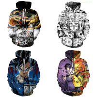 New Hooded Long Sleeved Sweater Is Loose And Printed with 3d Digital Anime Patterns, Japanese Style, Suitable for Couples. popular