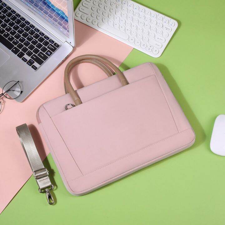 กระเป๋าแล็บท็อปเคสป้องกันเคสพกพาไหล่สำหรับ-macbook-air-13-14-15-6นิ้ว-asus-lenovo-dell-xiaomi-huawei-กระเป๋าถือ