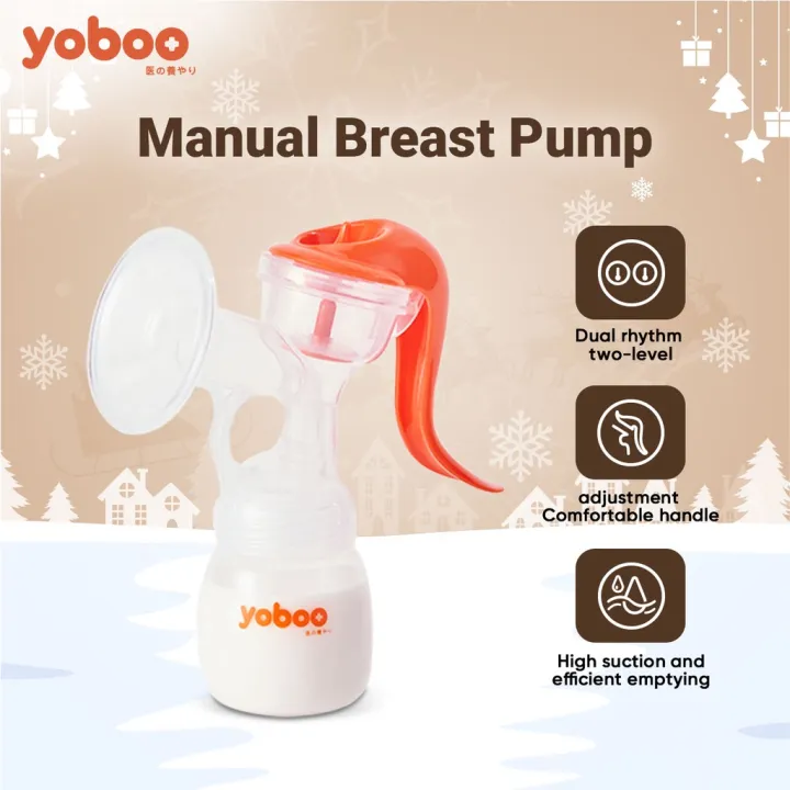 Yoboo Manual Breast Pump 1step breastfeeding Easytouse 160ML Feeding