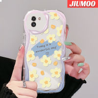 เคส JIUMOO สำหรับ Samsung A03แกน A02 A03s M02 A02s M02s F02s เคสเนื้อครีมแบบนิ่มกันกระแทกเคสโทรศัพท์โปร่งใสเจลป้องกันการตกฝาครอบป้องกันเลนส์กล้องถ่ายรูป