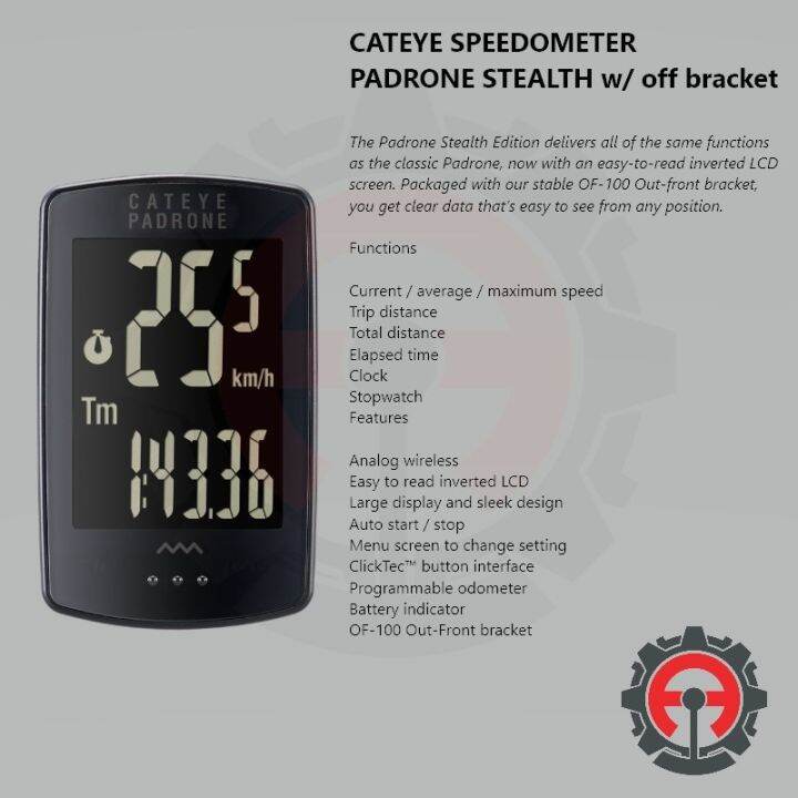 Cateye Cycle Computer Speedometer Padrone Velo Wireless Quick 7 9 Plus
