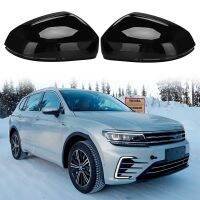 Car Rearview Side Glass Mirror Cover Trim Frame Side Mirror Caps Replacement for Tiguan L 2019-2021