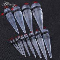 【Quality】 laozizuishuai Alisouy 2Pc UV Spike Cone Ear Straight Taper Plug Gauge ต่างหู Expander Stretchers เจาะเครื่องประดับ1.6-20มม. สำหรับเลือก