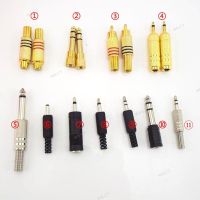 10pcs 3.5mm to 6.5mm Female Male Audio Adapter RCA Connector Stereo Jack Plug For Aux Cable Headphone Speaker 17TH