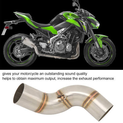Exhaust Middle Link Pipe Stainless Steel Exhaust System Mid Connection Tube สำหรับ Z900 2020-2021