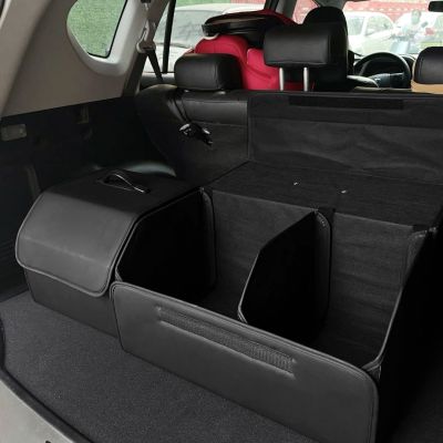 hotx 【cw】 Storage Leather Multipurpose Collapsible Car Organizer Stowing Tidying Accessories