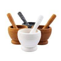 Manual Mashing Medicine Pot Wood Pounding Garlic Stone Mortar Household Grinder Pressing Mashed