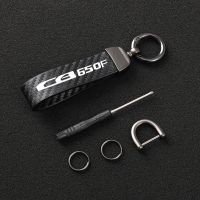 High-Grade Leather Motorcycle keychain Horseshoe Buckle Jewelry for Honda CB650F CB 650F Motorcycle Accessories