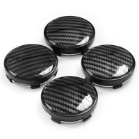 4pcs/lot 60MM 3D Carbon Fiber Pattern Car Wheel Rim Center Hub Cap Dust-proof Cover