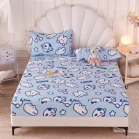 QianTing New Product 1pcs 100 Cotton Printing bed mattress set with four corners and elastic band sheets