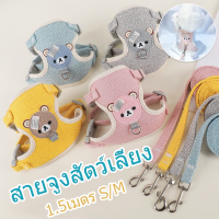 【Cozyi】 สายจูงสุนัข สายจูงแมว สายจูงสัตว์เลี้ยง สายจูงสัตว์เลี้ยงขนาดเล็ก สายจูงการ์ตูน