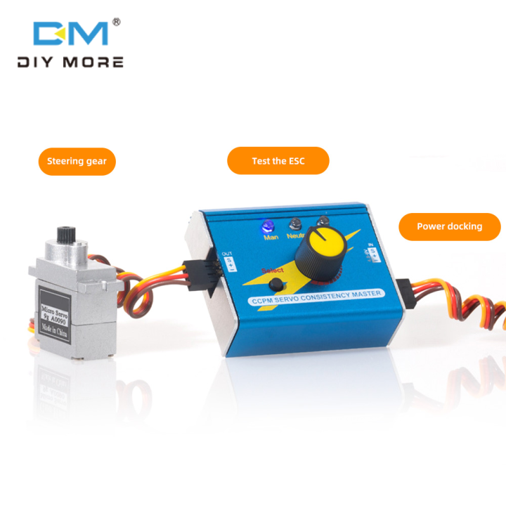 [100 Original] diymore Metal Servo Tester Simple Steering Gear Tester
