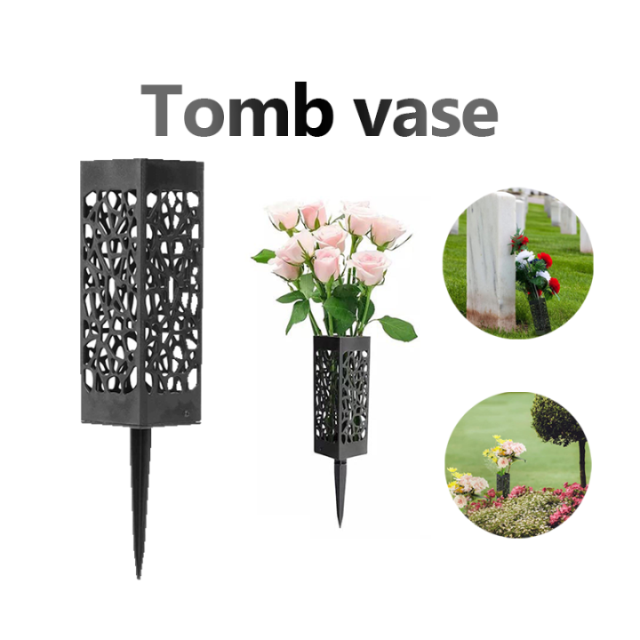 Outdoor Courtyard Vase Tomb vase Flower Holder Cemetery For Grave