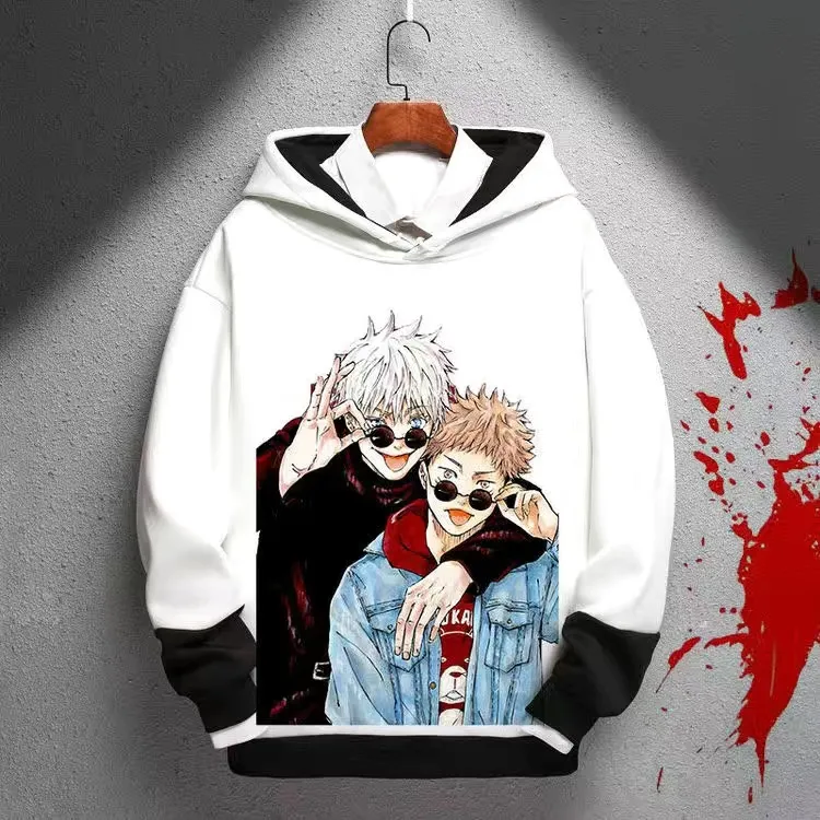 Link Click Anime Hoodies Men Women Long Sleeve Hooded Sweatshirt Harajuku  Streetwear Pullover Tracksuit (A,XXS) at Amazon Men's Clothing store