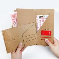 Traveler Notebook Kraft Paper Folder Standard Portable Passport Business Card Receipt Storage Envelope