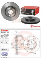 09 C421 11 จานเบรค ล้อ F (ยี่ห้อ BREMBO) รุ่น UV MAZDA CX-5 2.0 2.2D 2.5 ปี 2011-&amp;gt;