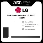 Trả góp 0% Loa Thanh Soundbar LG SN9Y 5.1.2 Ch, công suất 520W - Meridian