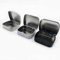 1 Pc Small Empty Metal Tin Silver Black White Flip Storage Box Case Organizer for Money Coin Candy Key Container Jar Cans