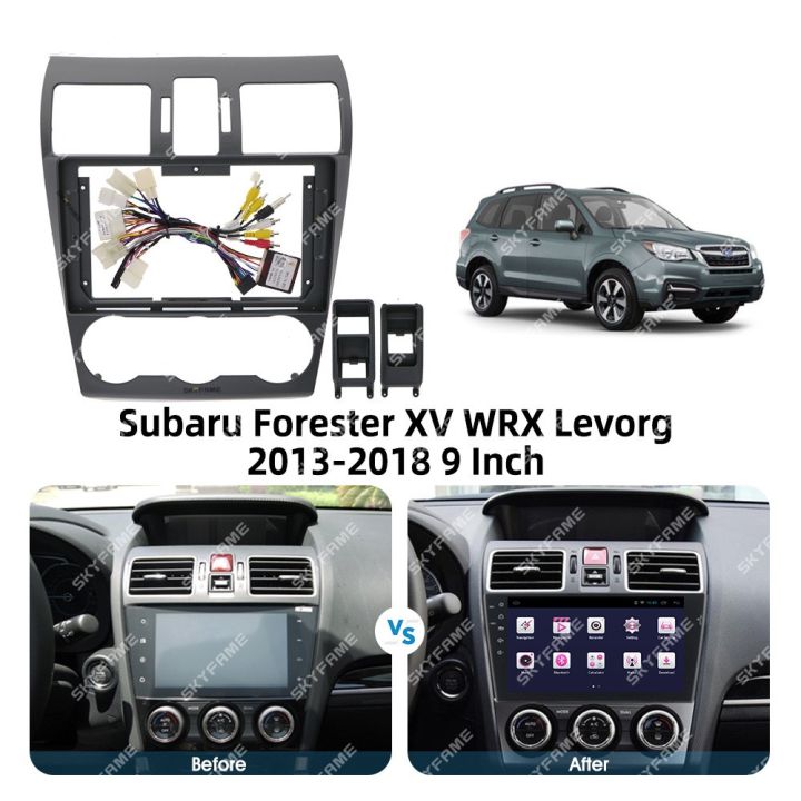 กรอบรถ-fascia-อะแดปเตอร์ถอดรหัสกล่องแคนบัสสําหรับ-subaru-forester-xv-wrx-levorg-android-วิทยุแผงควบคุมชุด