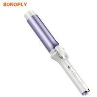 SONOFLY เครื่องม้วนผมเซรามิกไอออนลบขนาด40มม. ที่ม้วนผมลอนใหญ่อุณหภูมิ3ระดับให้ความร้อนเร็ว FS-H207เครื่องมือจัดแต่งทรงผม