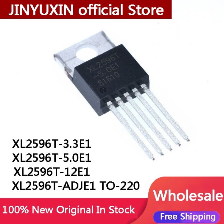 10 Buah Baru Asli XL2596T 3.3E1 3.3 XL2596T 5.0E1 5.0 XL2596T 12E1 12 XL2596T ADJ TO-220 IC Chip Stock Grosir Gratis Pengiriman