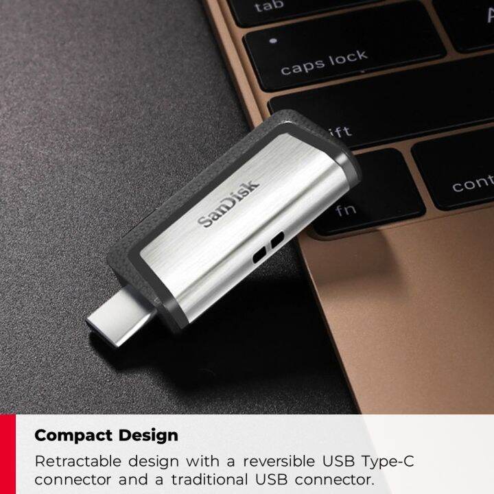 SanDisk Ultra Dual Drive OTG Type C Type-C OTG USB 3.1 Pendrive Dual ...