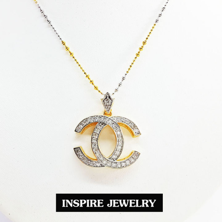 inspire-jewelry-พร้อมจี้เพชรสวิส-สินค้าไม่รวมกล่อง-และสร้อยคอ