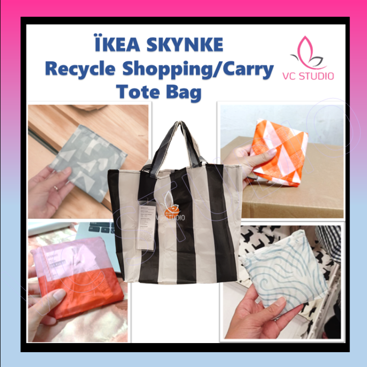 IKEA SKYNKE Recycle Shopping /Carry Tote Bag Lazada