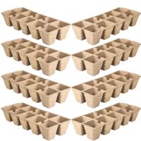 10PCS Seedling Tray Seed Starter Tray Biodegradable Peat Pots Plant Growing Cups Nursery Breathable Pot Garden Plant Cultivation