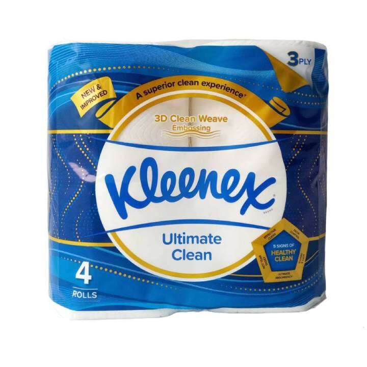 Kleenex Bathroom Tissue 3Ply (4 rolls) | Lazada PH