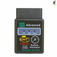 {ร้อน} ขาย Well【HOT 】HH OBD ELM327 Bluetooth-ใช้งานร่วมกับ OBD2 OBDII ตรวจสอบเครื่องยนต์รถสแกนเนอร์วินิจฉัยอัตโนมัติ